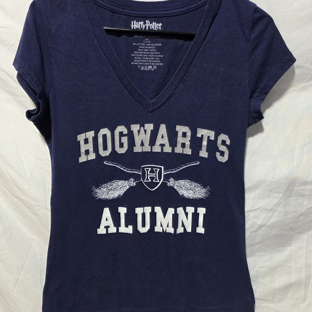 Harry Potter Navy Hogwarts Alumni Women's Short Sleeve Tee